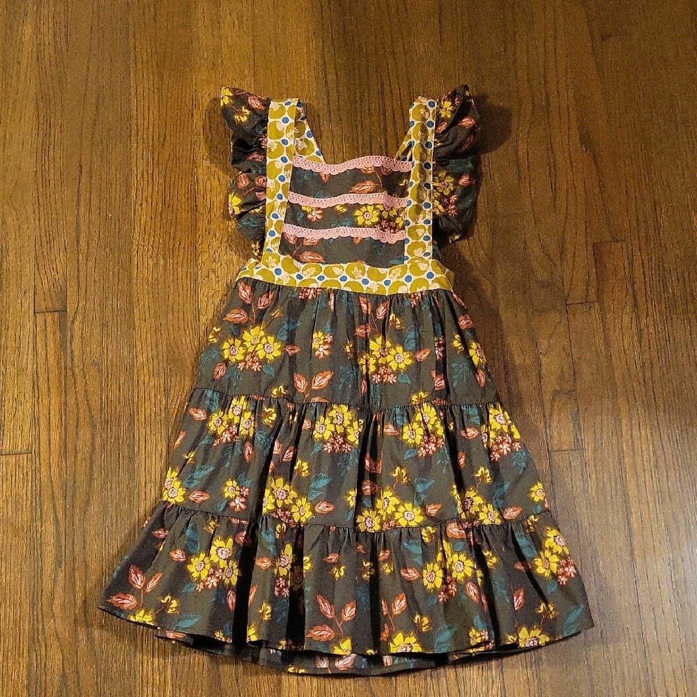 Wild Flowers Floral Dress with Ruffles